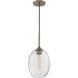 Aria 1 Light 8 inch Burnished Brass Pendant Ceiling Light
