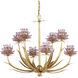 Marilee 8 Light 29.5 inch Dutch Gold Leaf Chandelier Ceiling Light, Medium