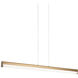 Junction LED 1.75 inch Aged Gold Brass Pendant Ceiling Light