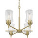 Clarvyn 6 Light 25.5 inch Vintage Brass Chandelier Ceiling Light