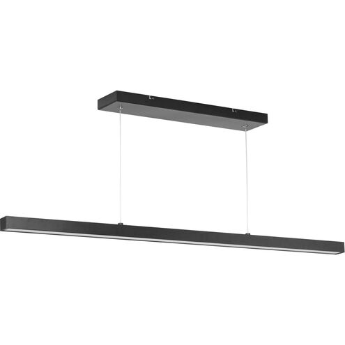 Planck LED LED 47 inch Matte Black Pendant Ceiling Light, Progress LED