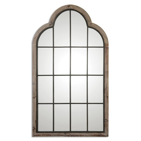 Gavorrano 80 X 48 inch Reclaimed Pine Arch Wall Mirror