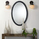 Ovation 36 X 24 inch Textured Charcoal Resin Wall Mirror