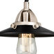 Nouveau 2 Railroad 3 Light 26 inch Black Polished Nickel Bath Vanity Light Wall Light in Matte Black