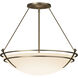 Presidio Tryne 3 Light 28.6 inch Soft Gold Semi-Flush Ceiling Light in Opal, Large