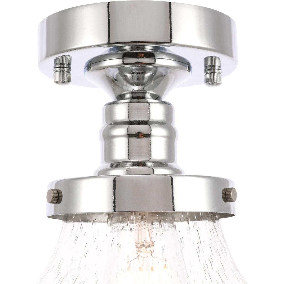Lyle 1 Light 8 inch Chrome Flush Mount Ceiling Light
