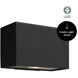 Atlantis LED 6 inch Satin Black Outdoor Wall Mount Lantern, Down Light