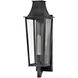 Coastal Elements Georgetown 1 Light 21.75 inch Black Outdoor Wall Mount