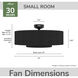 Brookside 30 inch Matte Black Ceiling Fan