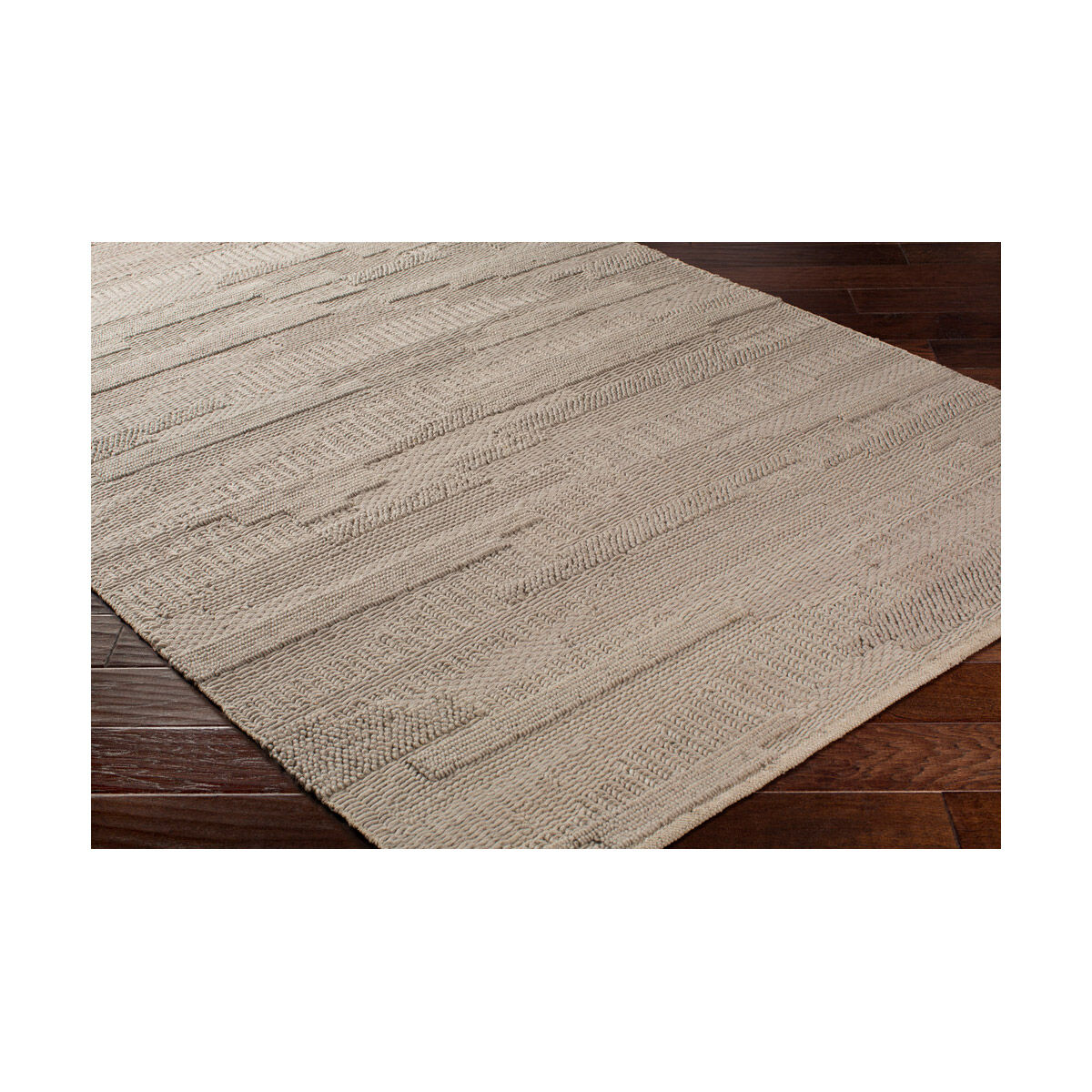 Cocoon 120 X 96 inch Gray Handmade Rug, Rectangle