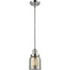 Franklin Restoration Bell LED 5 inch Polished Nickel Mini Pendant Ceiling Light in Silver Plated Mercury, Franklin Restoration