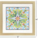 Art Nouveau Tiles II Green and Blue and Pink and Orange Framed Art, Propac