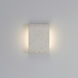 Stela 1 Light 6.25 inch White Travertine Outdoor Wall Light