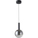 Modella LED 7.87 inch Black Pendant Ceiling Light