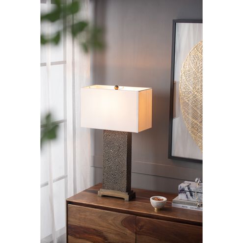 Anita 28.7 inch 40.00 watt Brass and White Table Lamp Portable Light