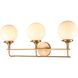 Beverly Hills 3 Light 28 inch Satin Brass Vanity Light Wall Light