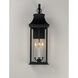 Vicksburg 3 Light 24 inch Black Outdoor Wall Mount