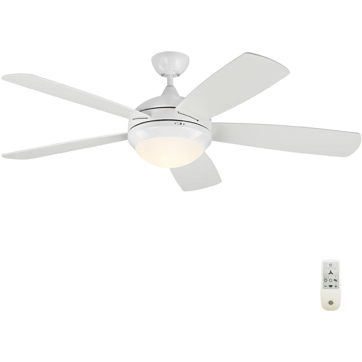 Discus 52 Smart 52 inch Matte White Smart Ceiling Fan