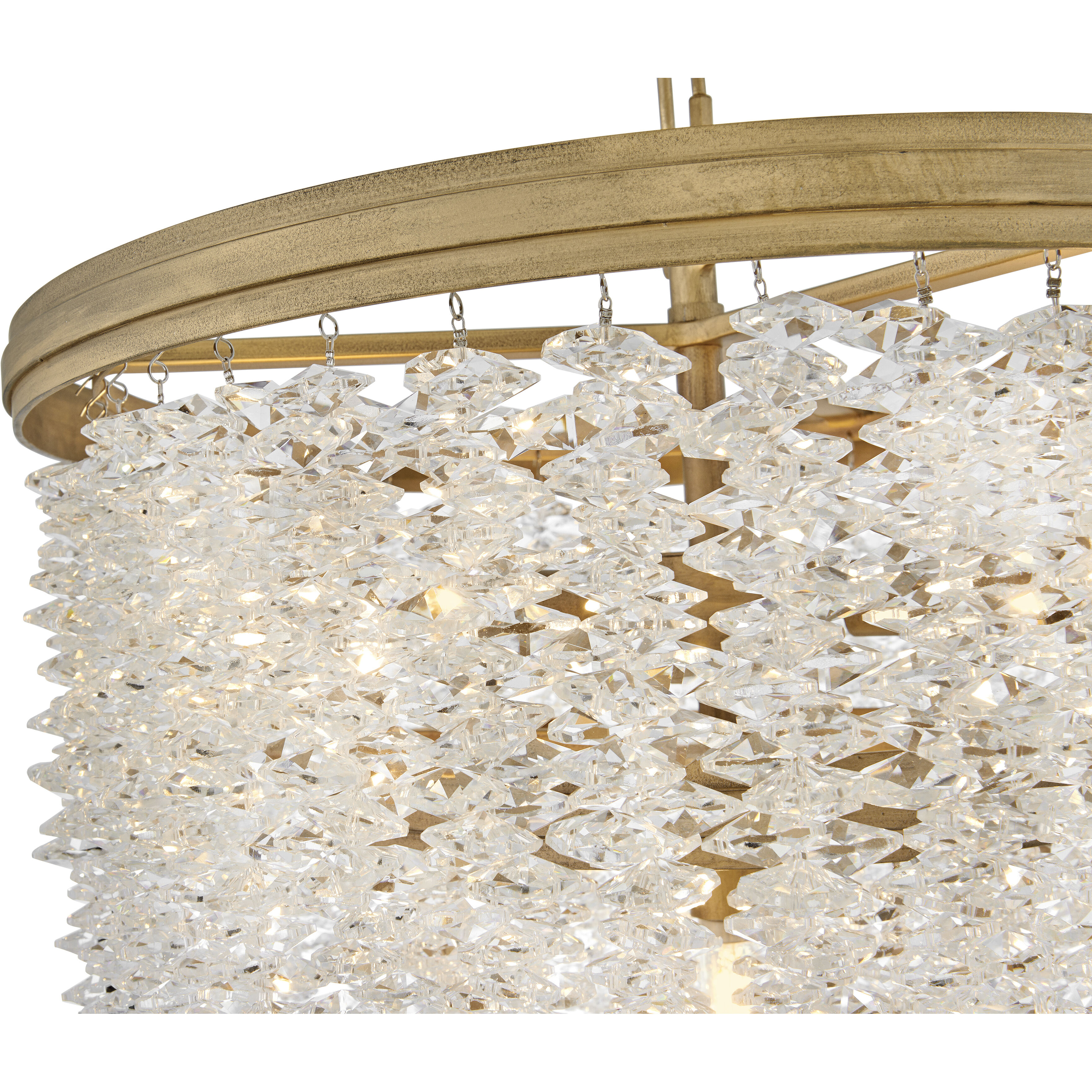 Rubina 4 Light 18 inch Burnished Gold Pendant Ceiling Light