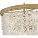Rubina 4 Light 18 inch Burnished Gold Pendant Ceiling Light