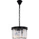 Sydney 3 Light 16 inch Matte Black Pendant Ceiling Light, Urban Classic