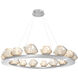 Mesa LED Classic Silver Chandelier Ceiling Light, Ring