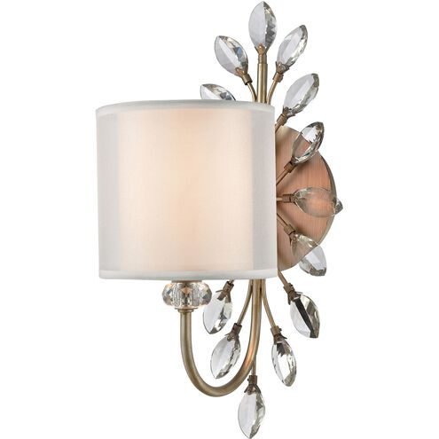 Asbury 1 Light 9 inch Aged Silver Vanity Light Wall Light