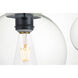 Baxter 3 Light 36 inch Black Pendant Ceiling Light