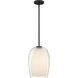 Evelynn 1 Light 10 inch Matte Black Mini Pendant Ceiling Light