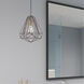 Geometric 1 Light 12 inch Bronze Mini Pendant Ceiling Light