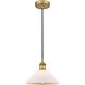 Edison Orwell 1 Light 8 inch Brushed Brass Mini Pendant Ceiling Light