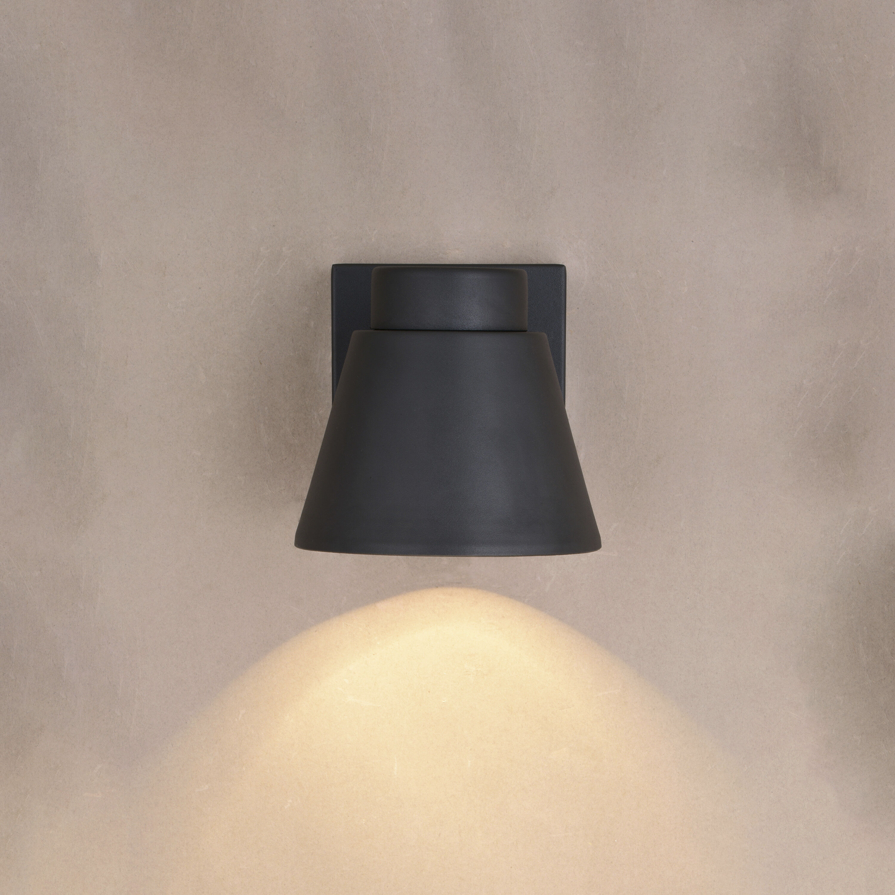 Evans LED 5.5 inch Textured Black Outdoor Wall Sconce