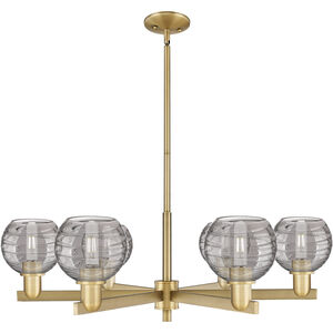 Athens Deco Swirl 6 Light 23.88 inch Chandelier