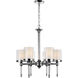 Maybelle 6 Light 22 inch Chrome Candle Chandelier Ceiling Light