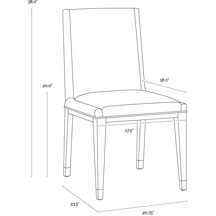 Kalla Milliken Cognac Dining Chair, Set Of 2