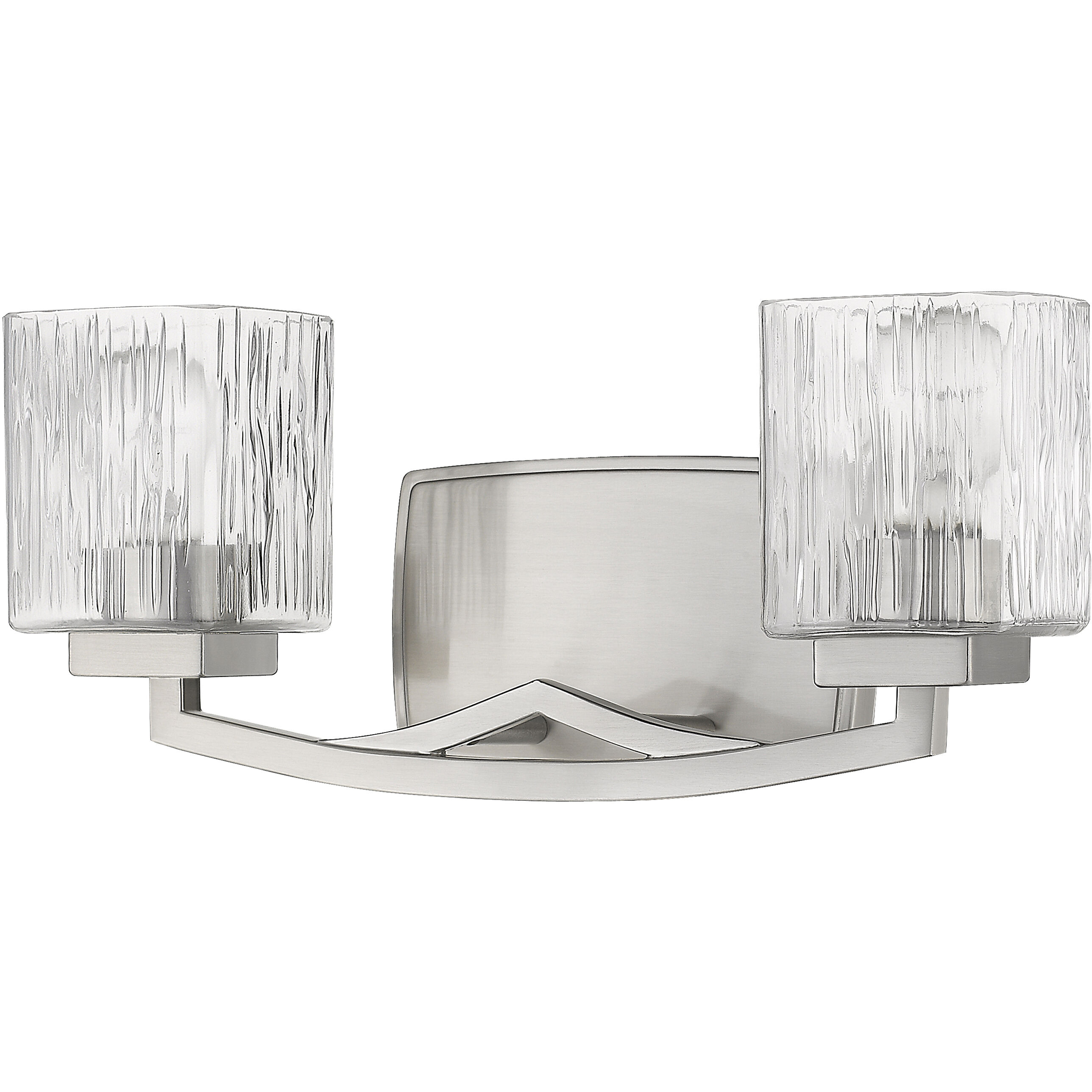 Zaid 2 Light 16 inch Brushed Nickel Vanity Wall Light