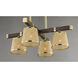 Maritime 4 Light 29 inch Antique Pecan/Satin Brass Chandelier Ceiling Light