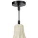 Vista 1 Light 17 inch White Outdoor Chandelier