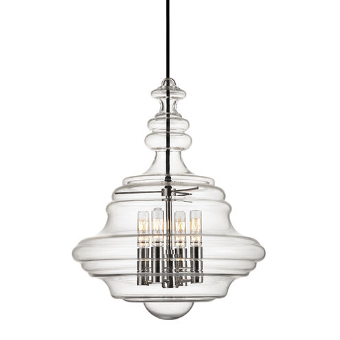 Washington 4 Light 15.5 inch Polished Nickel Pendant Ceiling Light