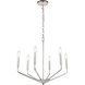 Enzo 6 Light 22 inch Chrome Pendant Ceiling Light