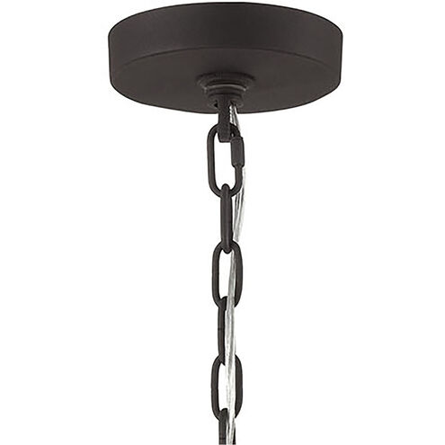 Monaca 6 Light 19 inch Charcoal with Satin Nickel Pendant Ceiling Light