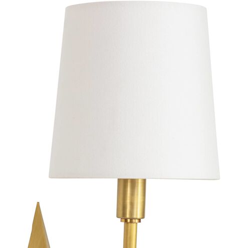 Etoile 1 Light 9.5 inch Natural Brass Wall Sconce Wall Light