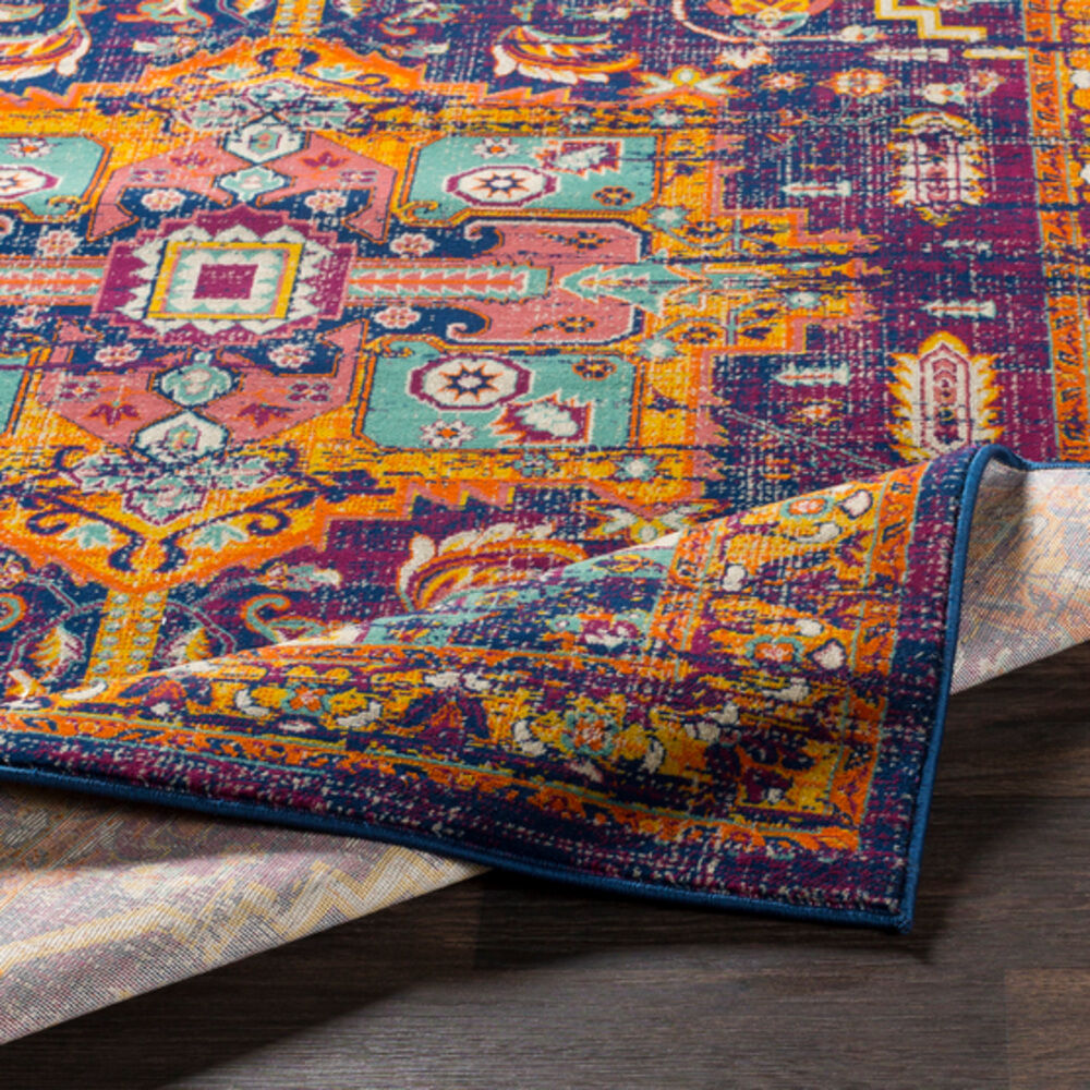 Jax 35 X 26 inch Dark Purple/Burnt Orange/Mustard/Mint/Emerald Rugs, Rectangle