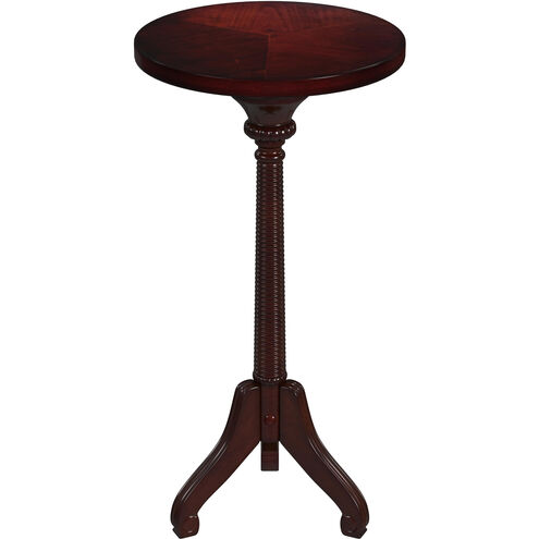 Florence Pedestal Side Table in Medium Brown