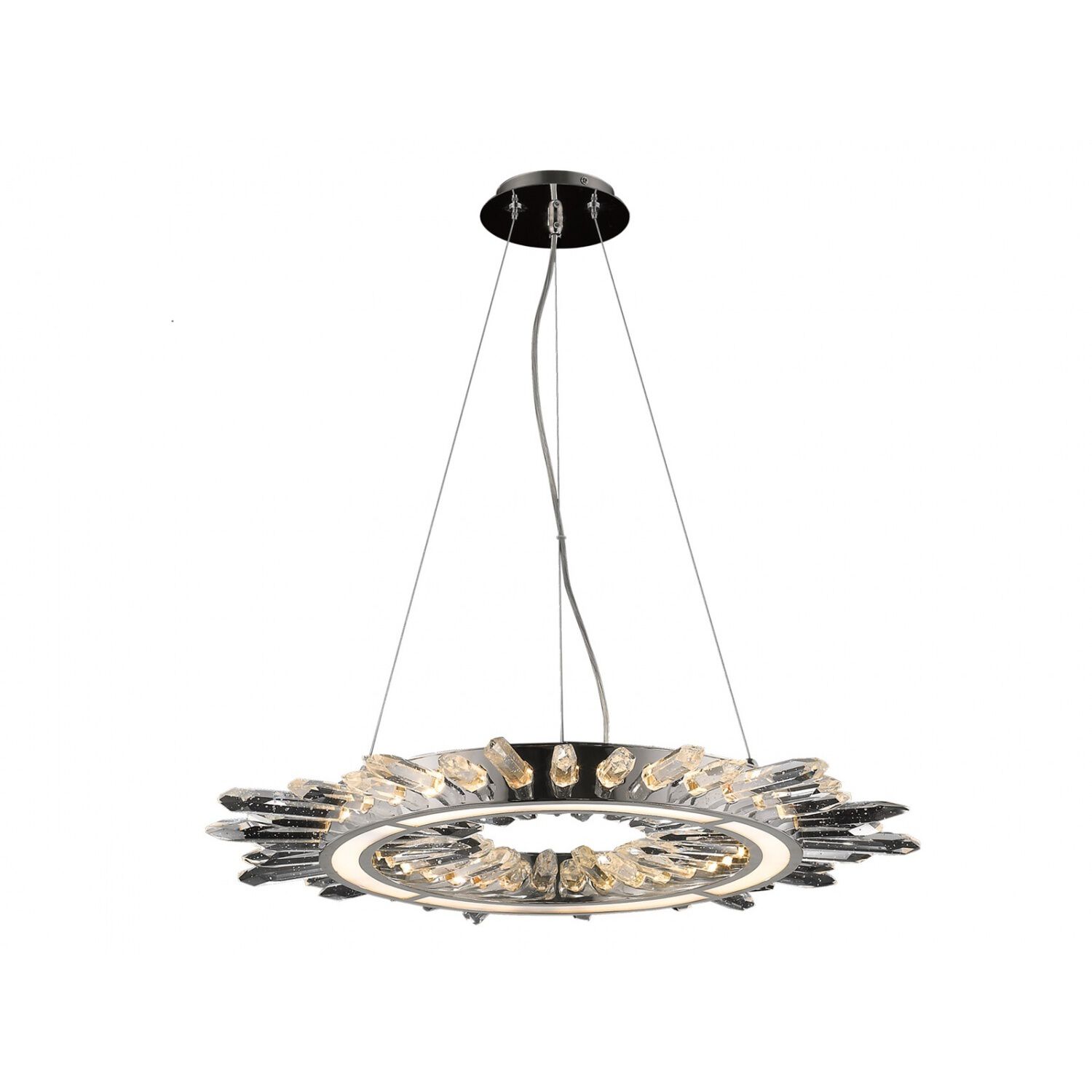 Aspen LED 34 inch Polished Nickel Pendant Ceiling Light