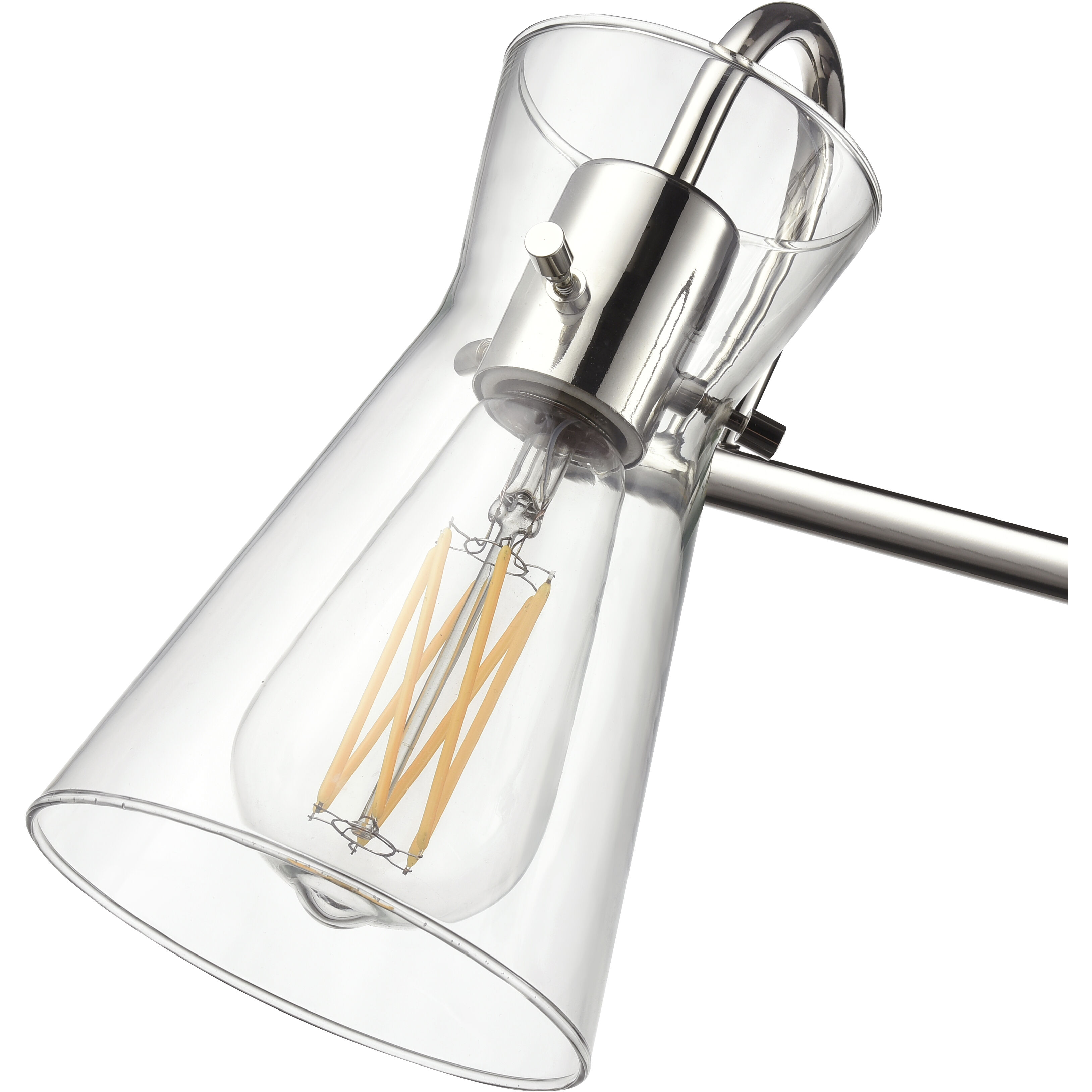 Camellia 4 Light 30.75 inch Polished Nickel Bathroom Vanity Light Wall Light