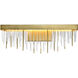 Waterfall 1 Light 24 inch Aged Brass Vanity Light Wall Light
