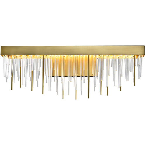 Waterfall 1 Light 24 inch Aged Brass Vanity Light Wall Light