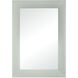 Aras 31 X 22 inch Gray Wall Mirror in Dove Grey