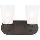 Kerrville 2 Light 12 inch Bronze Wall Bath Fixture Wall Light